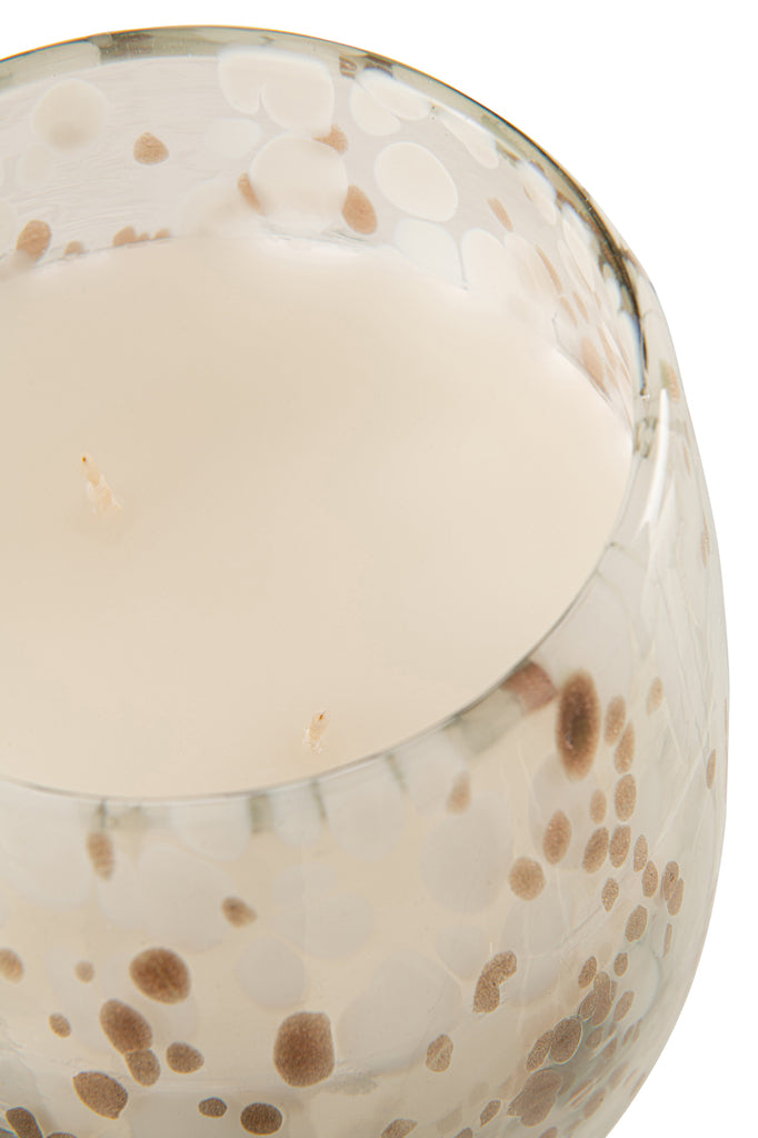 Scented Candle Mia White/Mix Glass Large-230H - Majorr