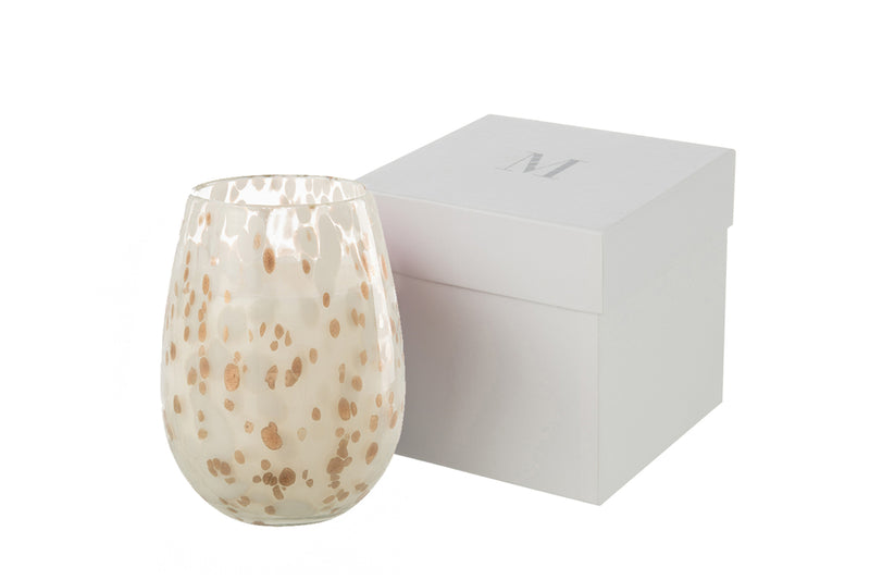 Scented Candle Mia White/Mix Glass Medium-120H - Majorr