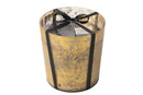 Scented Candle Deluxe Glass Gold/Black Large-140H - Majorr