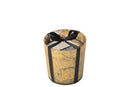 Scented Candle Deluxe Glass Gold/Black Medium-80H - Majorr