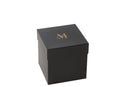 Scented Candle Deluxe Glass Gold/Black Medium-80H - Majorr