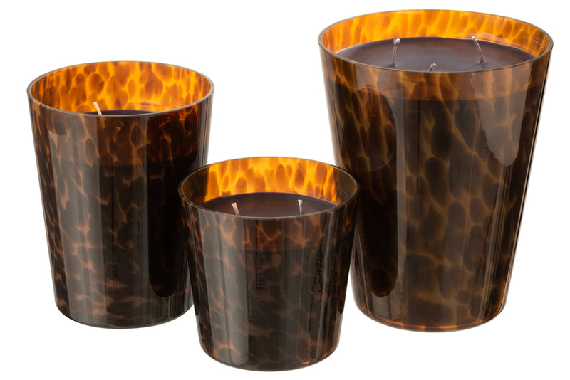 Scented Candle Noa Brown Large-95H - Majorr