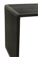 Set Of 2 Coffee Tables Cubic Recycle Teak Black - Majorr