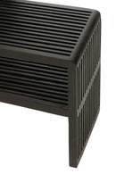 Set Of 2 Console With Shelf Recycle Teak Black - Majorr