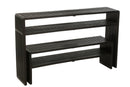 Set Of 2 Console With Shelf Recycle Teak Black - Majorr