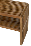 Set Of 2 Console With Shelf Recycle Teak Natural - Majorr