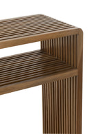 Set Of 2 Console With Shelf Recycle Teak Natural - Majorr