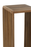 Set Of 2 Side Tables Cubic Recycle Teak Natural - Majorr