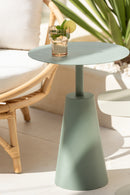 Set Of 2 Tables Round Iron Green - Majorr