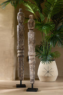 Set Of 3 Basket Star Dotted Lines Seagrass Natural/Black - Majorr