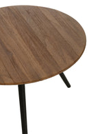 Set Of 4 Tables Round Recycle Teak Natural - Majorr