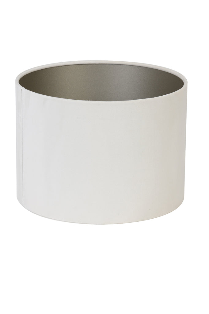 Shade cylinder 30-30-21 cm VELOURS off white - Majorr