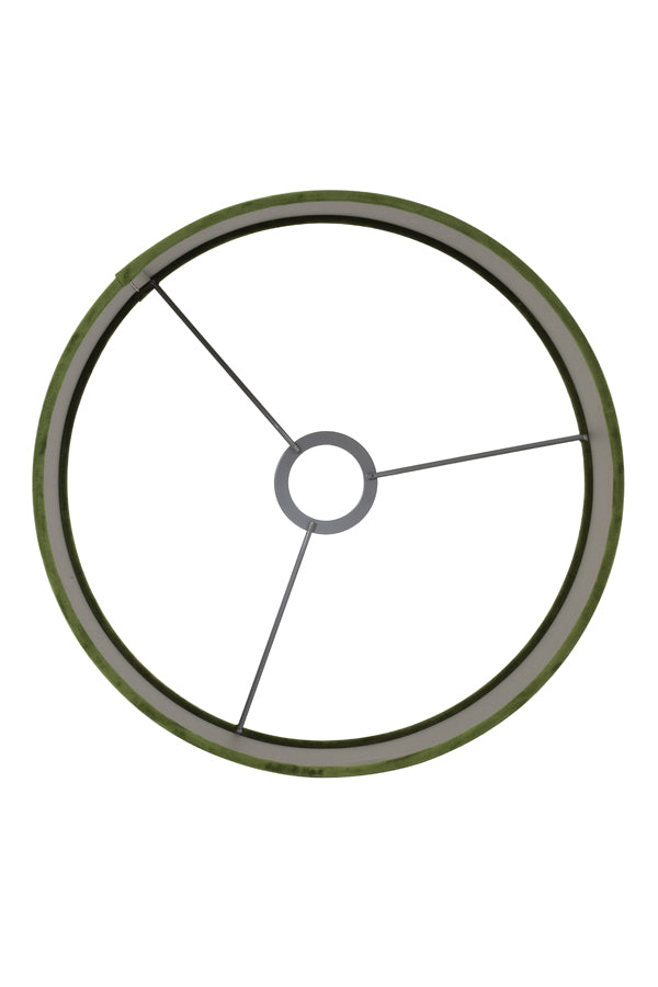 Shade cylinder 30-30-21 cm VELOURS olive green - Majorr