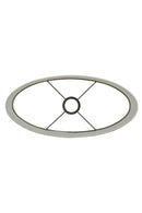 Shade oval straight slim 38-17,5-28 cm BRESKA pearl white - Majorr