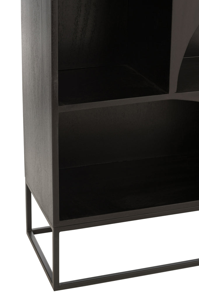 Shelf Mode Mango Wood/Mdf Black - Majorr