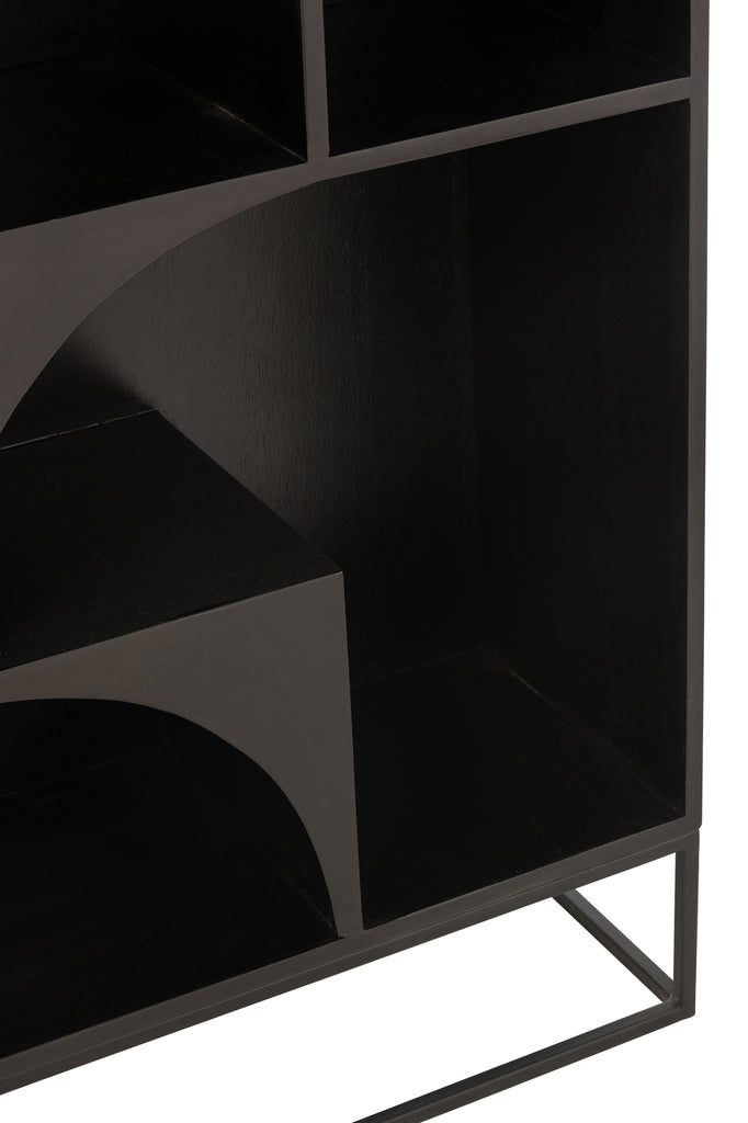 Shelf Mode Mango Wood/Mdf Black - Majorr