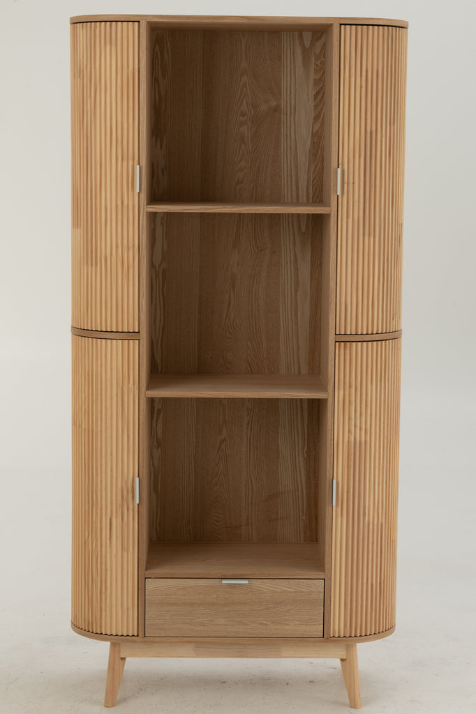 Shelf Rounded Mdf/Pine Wood Natural - Majorr