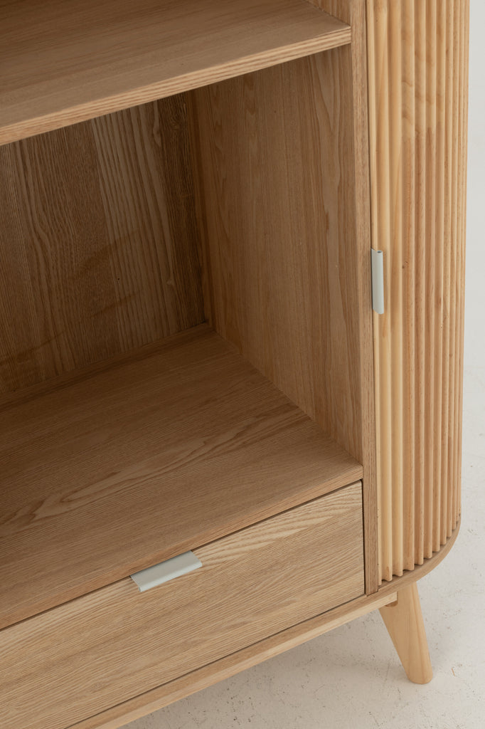 Shelf Rounded Mdf/Pine Wood Natural - Majorr