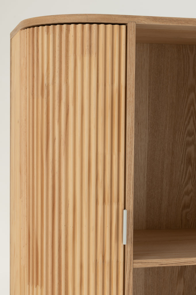 Shelf Rounded Mdf/Pine Wood Natural - Majorr
