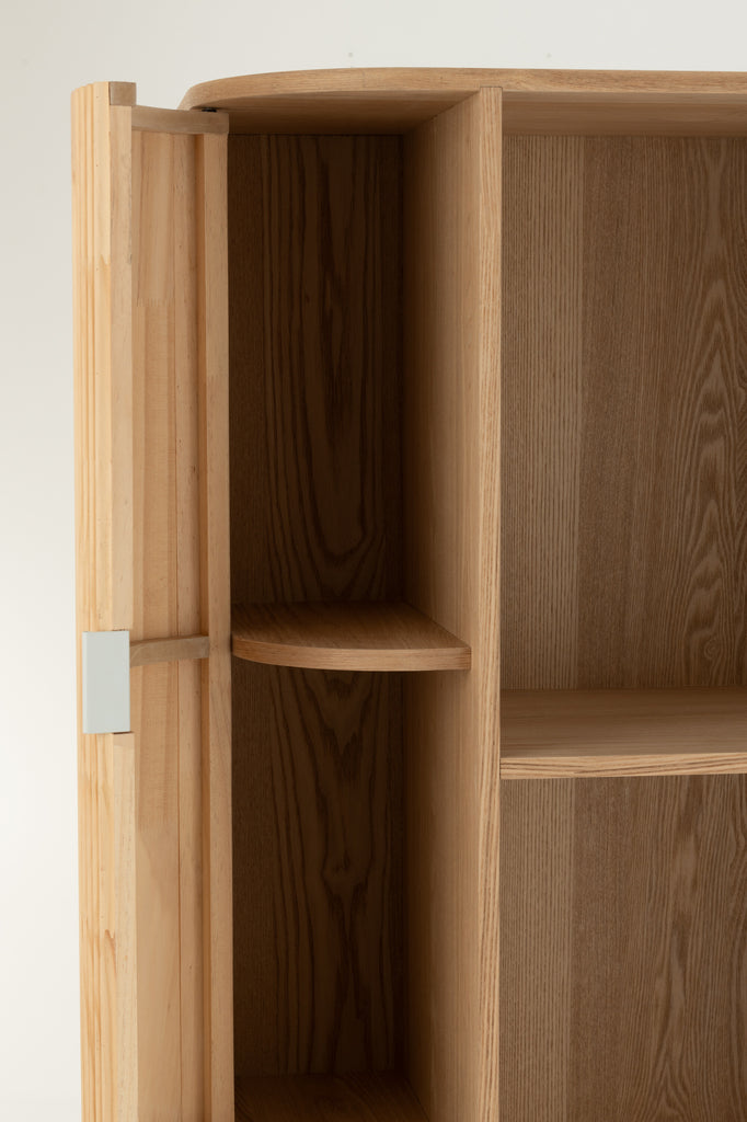 Shelf Rounded Mdf/Pine Wood Natural - Majorr