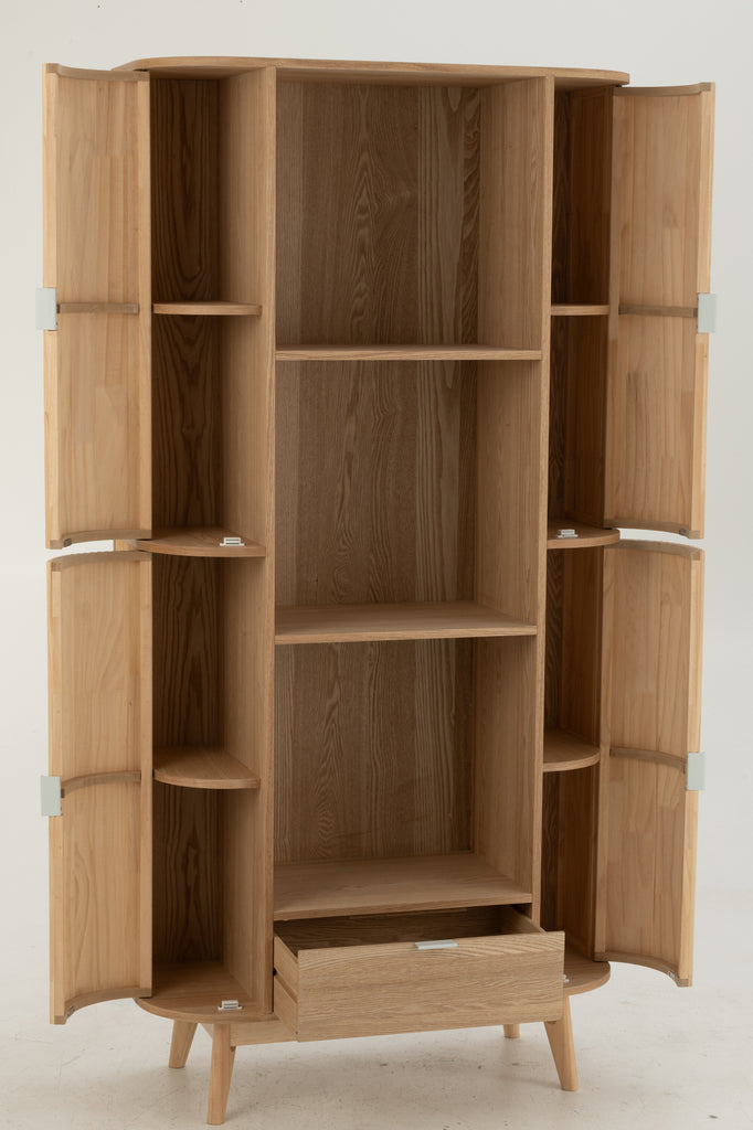 Shelf Rounded Mdf/Pine Wood Natural - Majorr