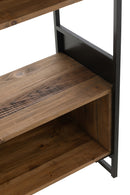 Shelf Rustik Recycled Wood/Metal Black/Natural Large - Majorr