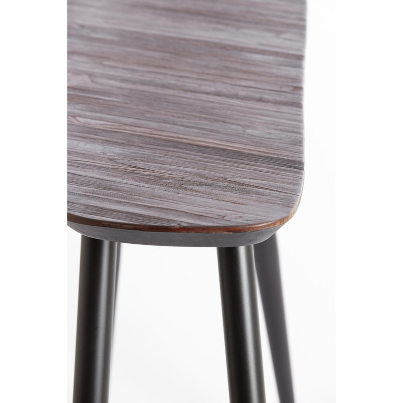 Side table Biboera - Bruin/Zwart - 118x37x82cm