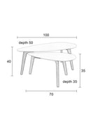 Side Table Drop Set Of 2 - Majorr
