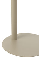Side Table Round Metal Beige - Majorr