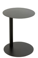 Side Table Round Metal Black - Majorr