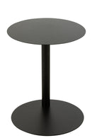 Side Table Round Metal Black - Majorr