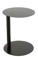 Side Table Round Metal Black - Majorr
