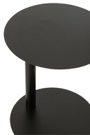 Side Table Round Metal Black - Majorr