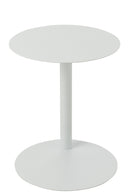 Side Table Round Metal White - Majorr