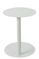 Side Table Round Metal White - Majorr