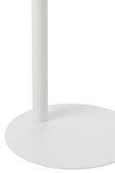Side Table Round Metal White - Majorr