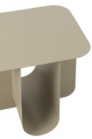 Side Table Square Metal Beige - Majorr
