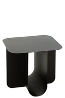 Side Table Square Metal Black - Majorr