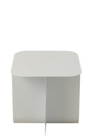 Side Table Square Metal White - Majorr