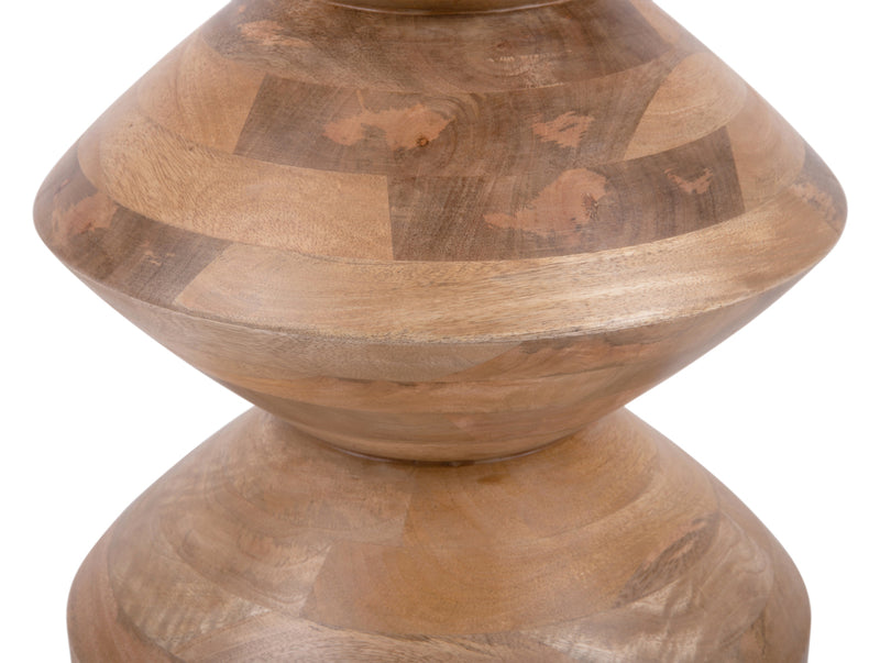 Bijzettafel Totem - Naturel - 35x35x46cm - Majorr
