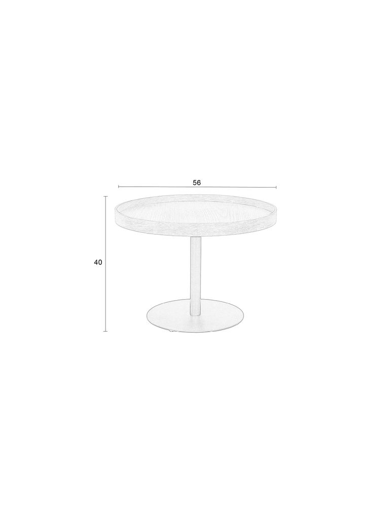 Side Table Yuri Black M - Majorr