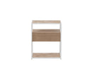 Sidetable Zigzag 1 Drawer Wood/Metal Natural/White - Majorr