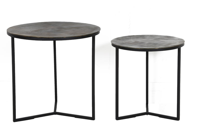 Bijzettafel Socos - Antiek Brons - Ø48,5cm - Majorr