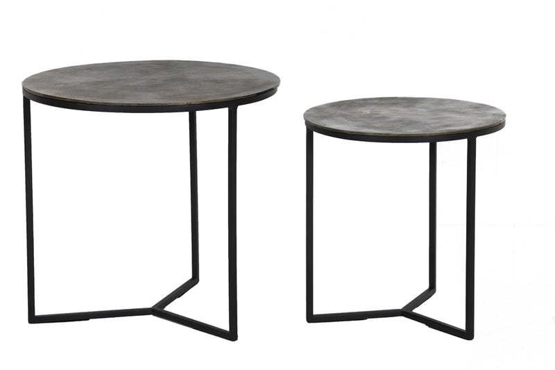 Bijzettafel Socos - Antiek Brons - Ø48,5cm - Majorr
