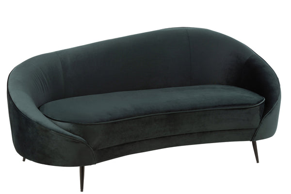 Sofa Elisabeth Textile/Metal Green - Majorr