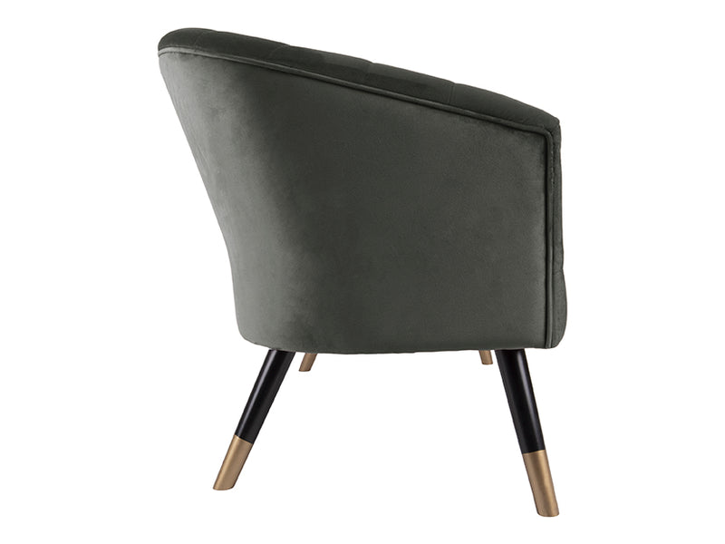 Bank Royal - Velvet Taupe Groen - 128x71x80cm - Majorr