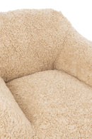 Sofa Shearl Polyester Cream Small - Majorr