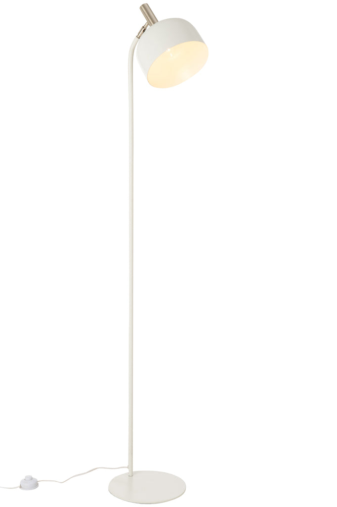 Standing Lamp Tilt Metal White/Gold - Majorr