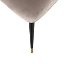 Stoel Alicia khaki velvet fire retardant - Majorr