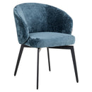 Stoel Amphara blue chenille fire retardant (Bergen 601 blue chenille) - Majorr